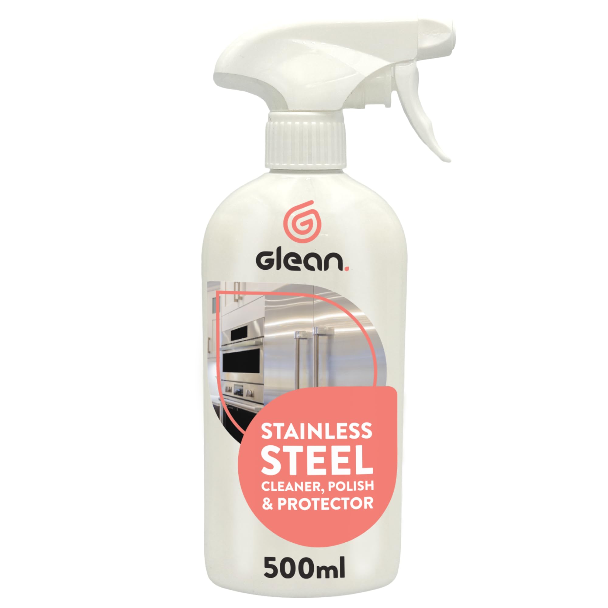 Stainless Steel Cleaner & Polish Spray | 500ml | Shines and Protects | Ideal Steel Cleaner For Fridges, Sinks, Kitchen Appliances | Removes Dirt, Grease and Fingermarks