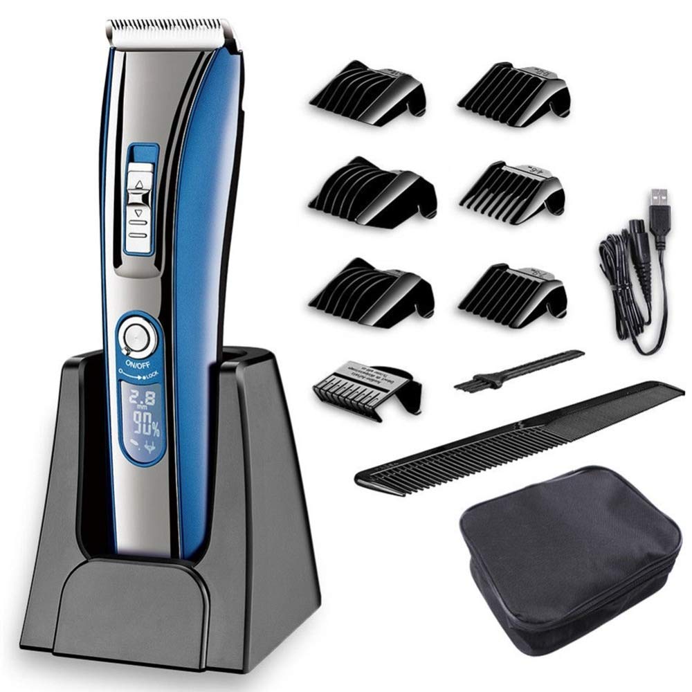 QLQ Men's Cordless Electric Cutter Hair Cutting Machine Hair Cut Silent Barber for Kis