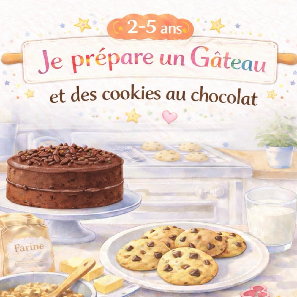 Je prépare un Gâteau et des cookies au chocolat: 2 recettes interactives pour enfants dès 2 ans · Apprendre à cuisiner en s’amusant · Moments de complicité parent-enfant