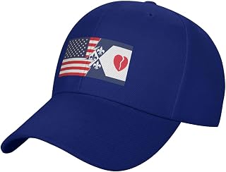 Flag of Creve Coeur, Missouri and America Baseball Cap for Men Women Classic Adjustable Dad Hat Golf Hat