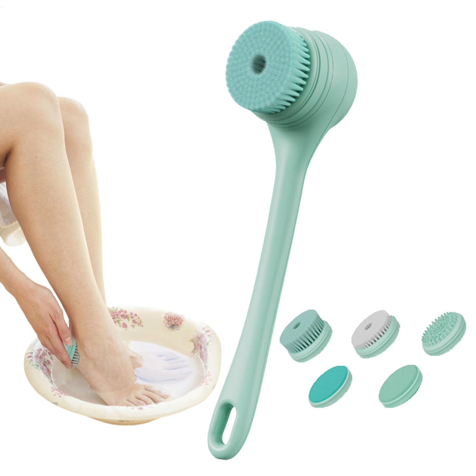 Cepillo de baño eléctrico, frotador de espalda para ducha - Cepillos para