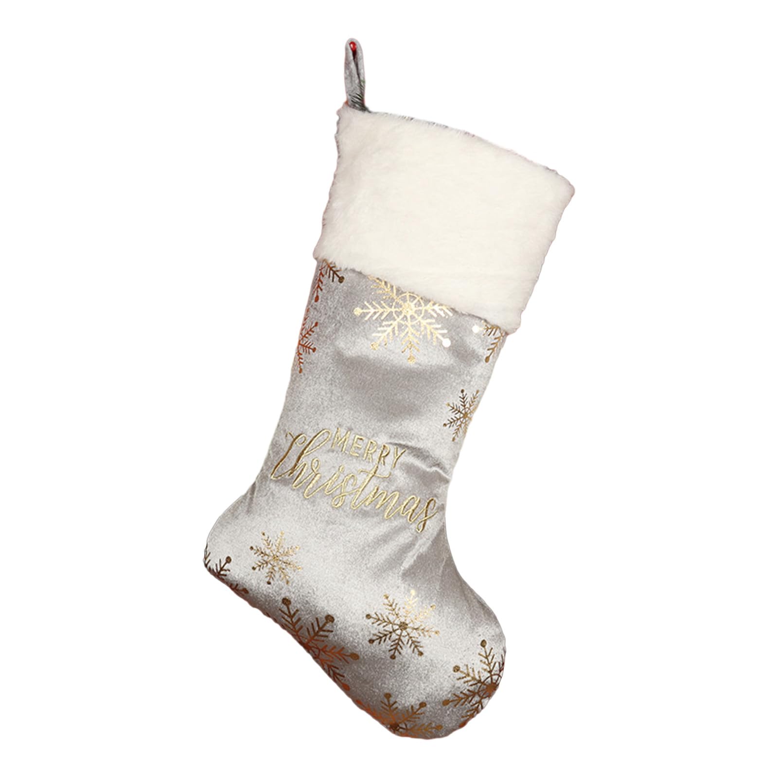 Jazuaiao Christmas Velvets Stocking Hanging Ornament Gift Packagings Decor for Children Day Birthday Party Gift Christmas Velvets Stocking
