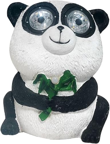 Happyyami Luz solar Estatuas de césped al aire libre Luz solar de camino Luz solar al aire libre Luces de jardín Lámpara de paisaje de jardín Luces