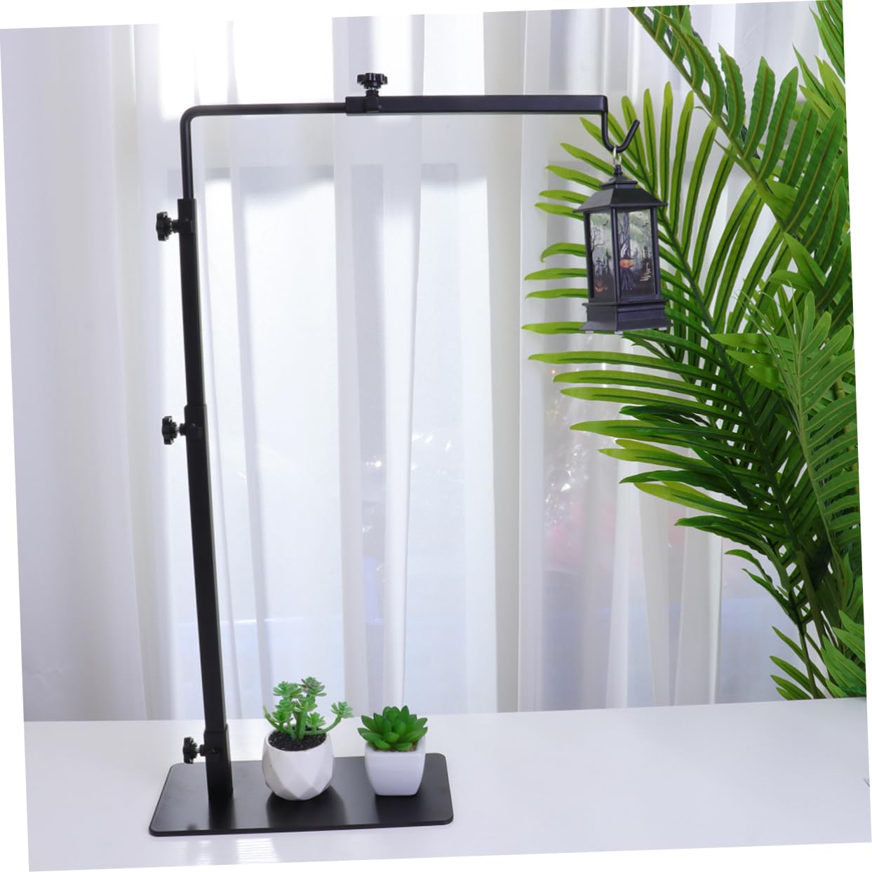 Happyyami Reptilien Wärmelampenständer L Langlebiger Schildkröten Rückenleuchtenhalter aus Robustem Material Haustier Terrarium Beleuchtung für Aquarien und Gehege
