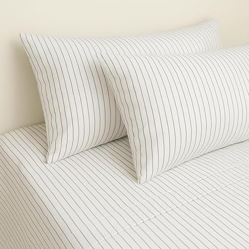 Juego de sábanas Peru Pima de percal de 415 hilos, 100 % algodón Pima peruano