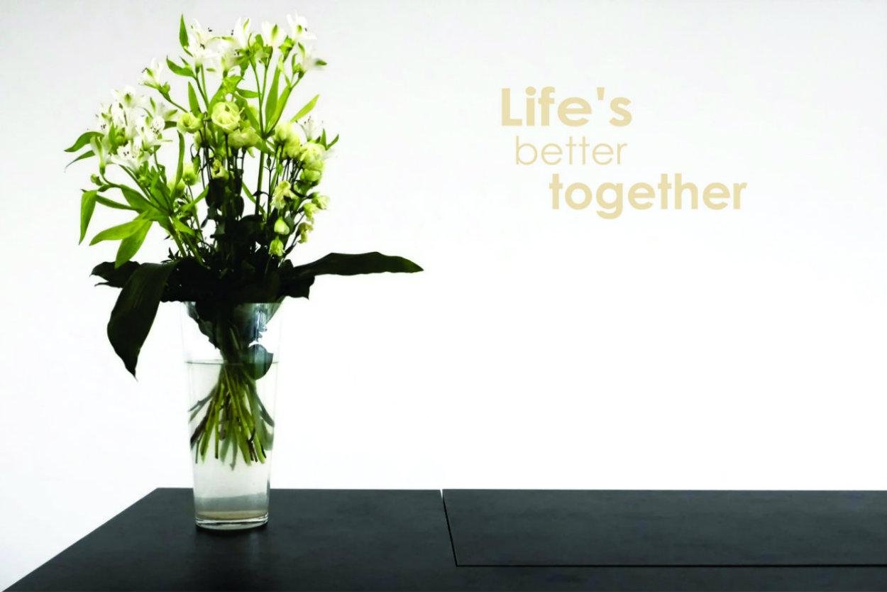 Better Together Vinyl Wall Decal – Inspirational Quote Decal For Bedroom, Living Room, Home Decor - View #10