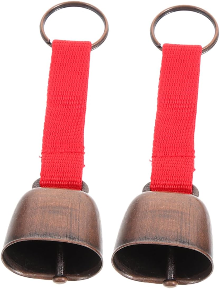 2PCS Vintage Bear Warning Bells for Pet Safety – Loud Metal Hikers