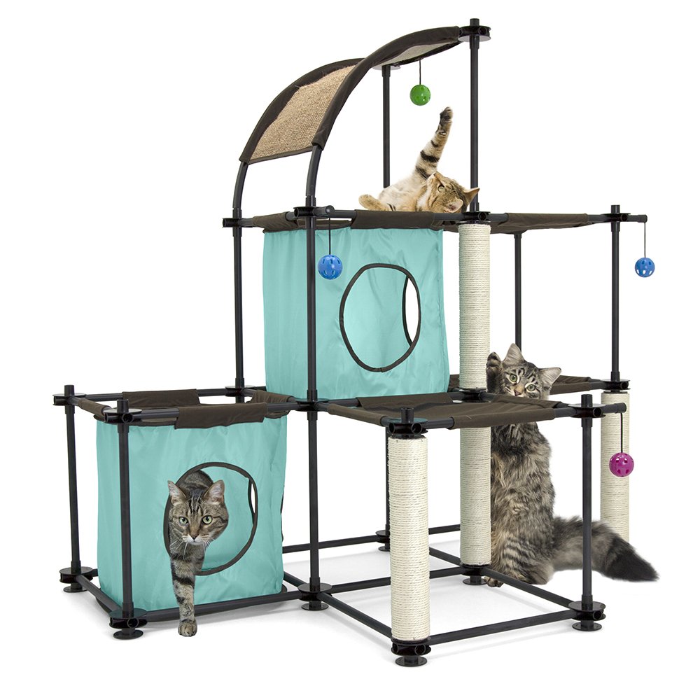 Kitty City Claw Mega Kit Cat Furniture, Cat Condo Collection, Cat Toy, Cat Tree