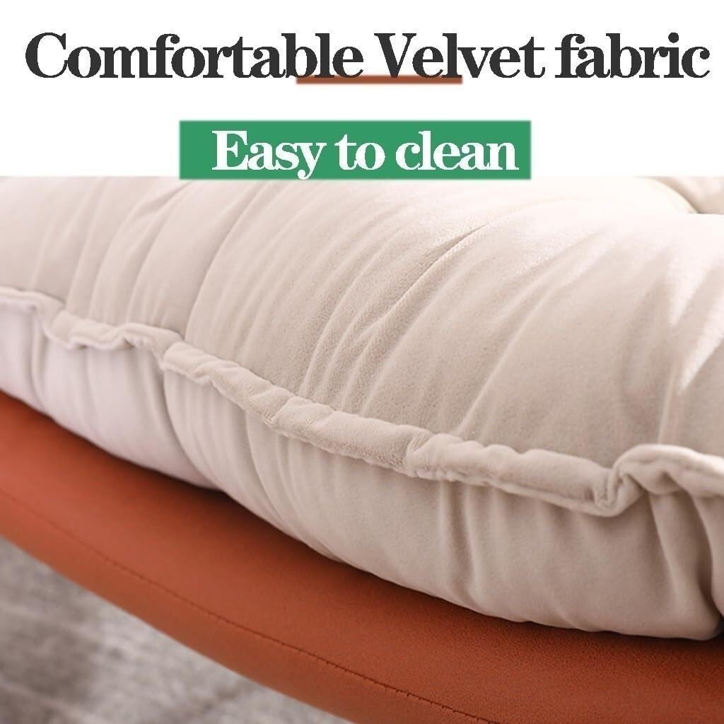 Generisch Moderner Schaukelstuhl mit Hocker – Bequemer Grauer Schaukelstuhl für Wohn- und Schlafzimmer, ideal zum Entspannen, Lesen und Relaxen.