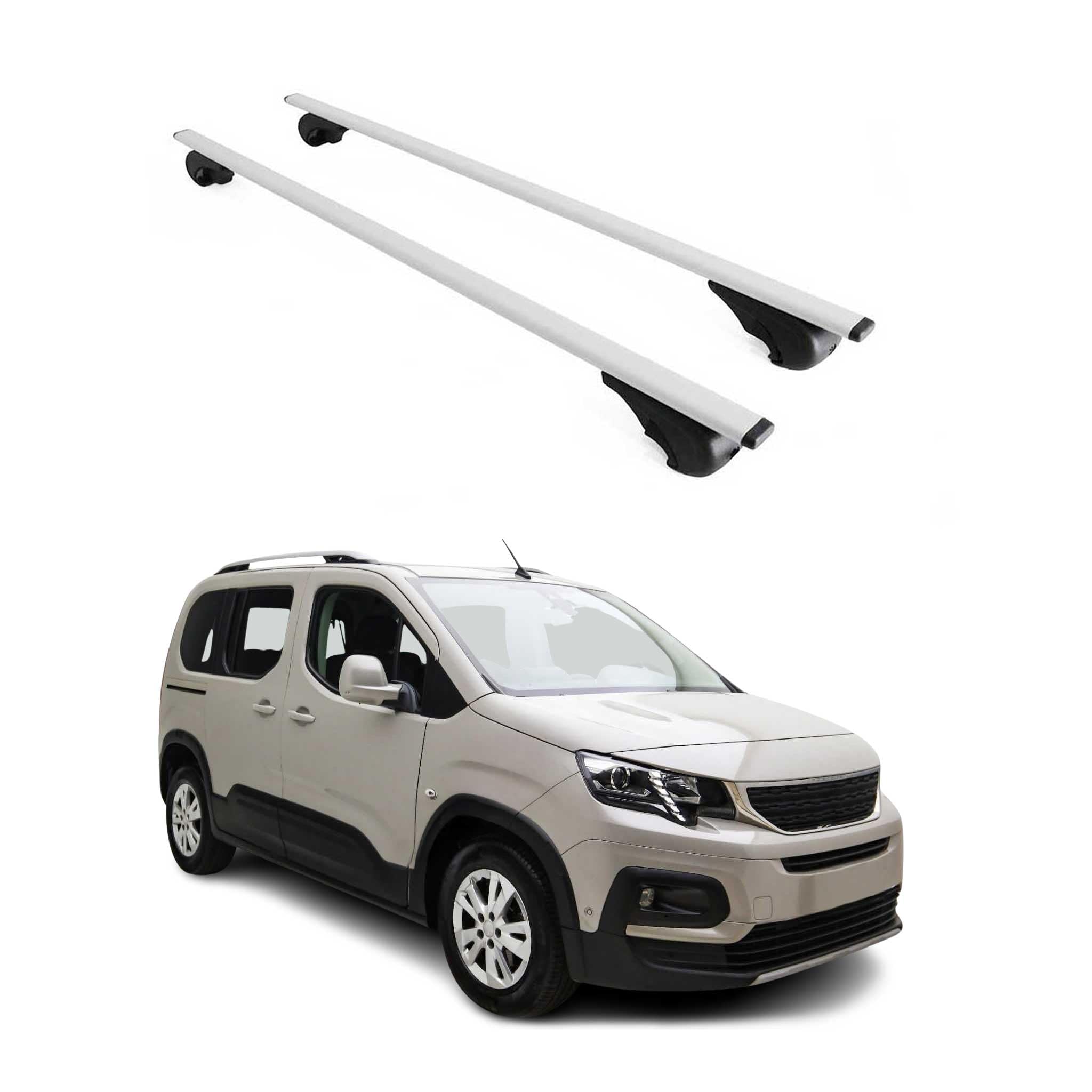 OMAC Barras de Techo Transversales para Peugeot Rifter 2018-2026 – TÜV/DIN 75302