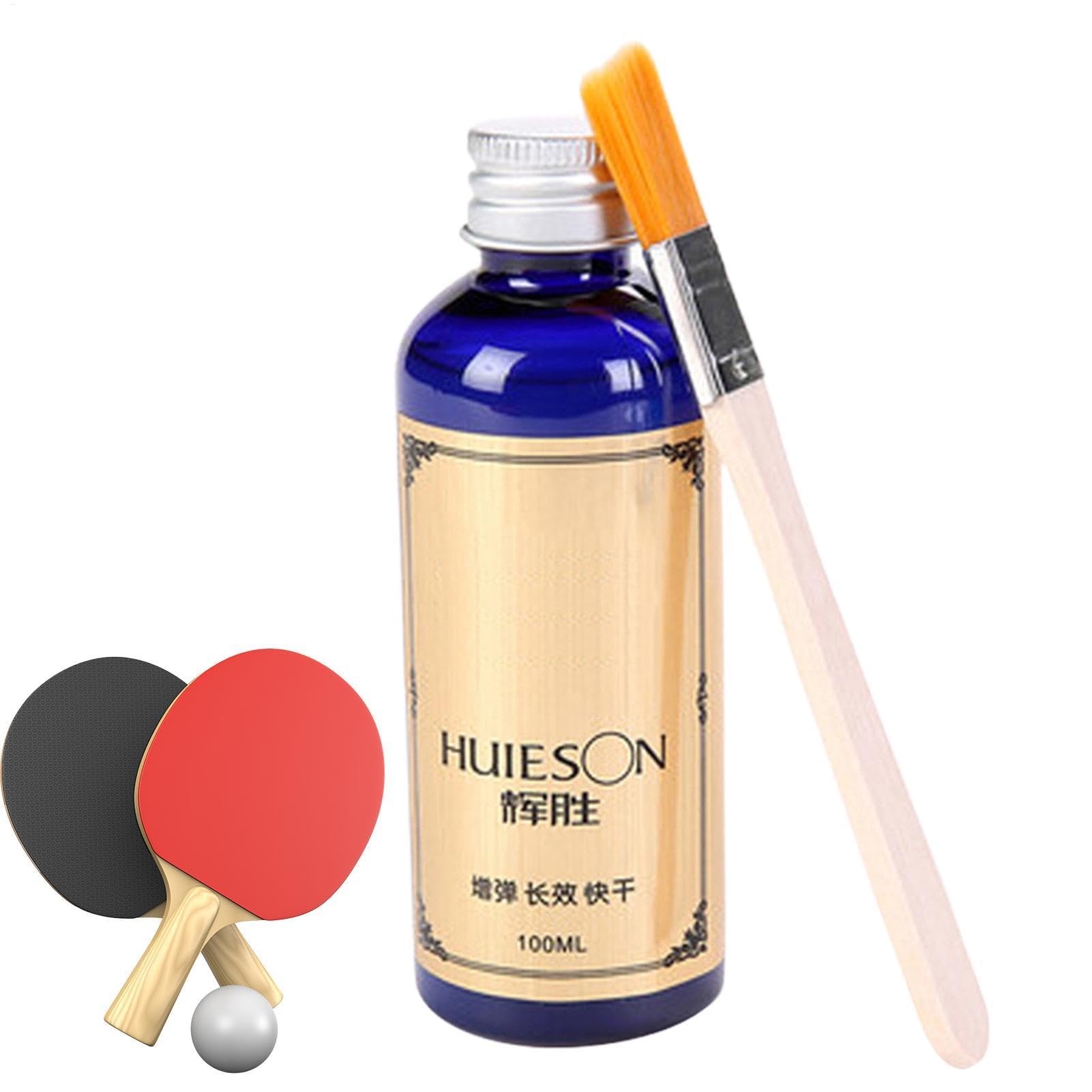 Table Tennis Glue, 100ml Table Tennis Rubber Glue, Professional Sports Adhesive Sponge Rubber Glue Speed Liquid, Pong Paddle Glue for Assembling Table Tennis Paddle
