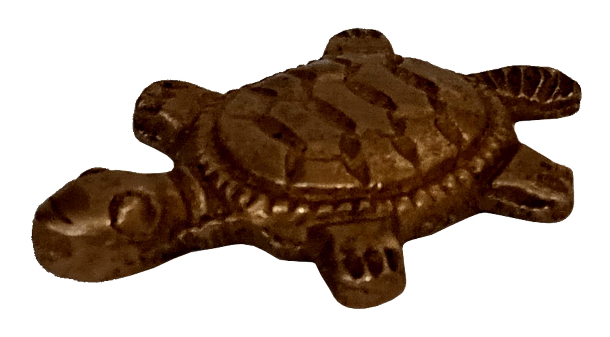 Statuette tortue en laiton figurine diagramme neuf salles Lo Shu