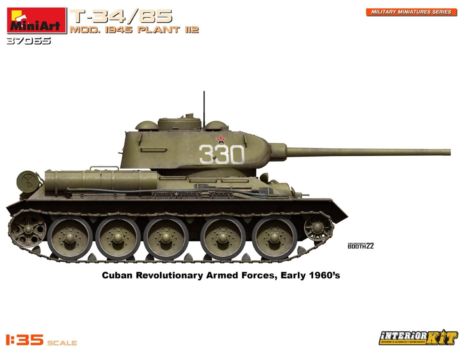 MiniArt 1:35 - T-34-85 Mod. 1945. Kit Interior de Planta 112