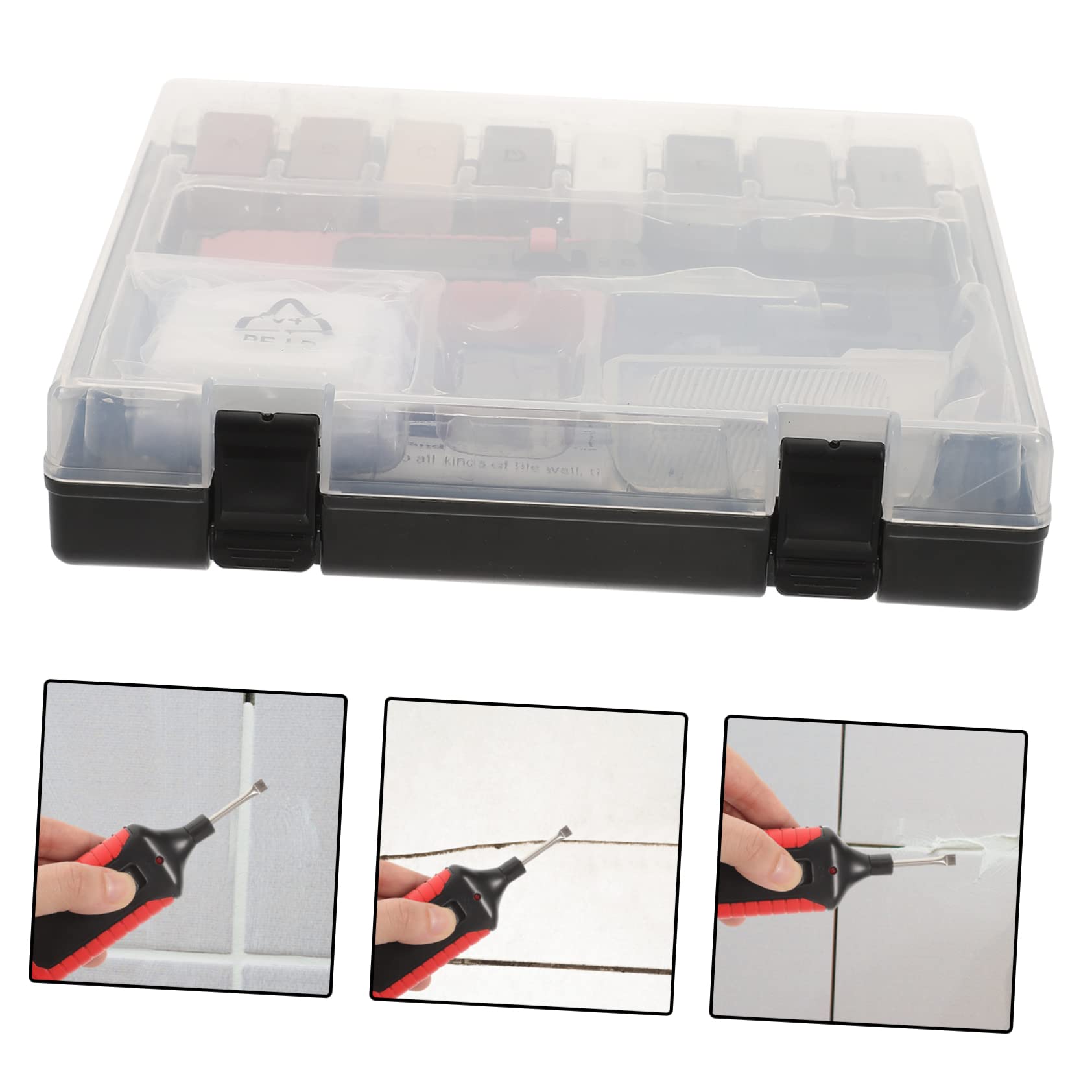 Tofficu Kit De Reparación De Azulejos Relleno Para Cerámica y Porcelana Colores Adecuado Para Reparar Azulejos Dañados Cocina y Baño Herramienta De Reparación De
