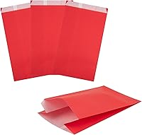 Vista 20 de Restaurantware Bag Tek - Bolsas de papel de 5 x 3 x 8.75 pulgadas para aperitivos, 100 bolsas desechables para papas fritas, a prueba de grasa