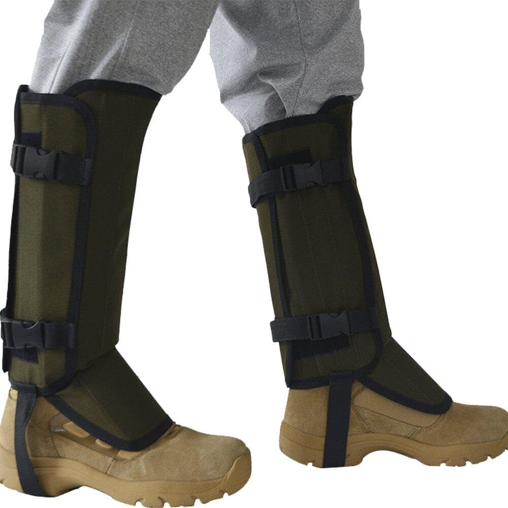 Gaiters De Serpientes para Caza, Guardias De Serpientes Aire Libre, Polainas De Polaina De Serpientes para Hombres, Mujeres, Protección contra Mordedura De Serpientes para Piernas,