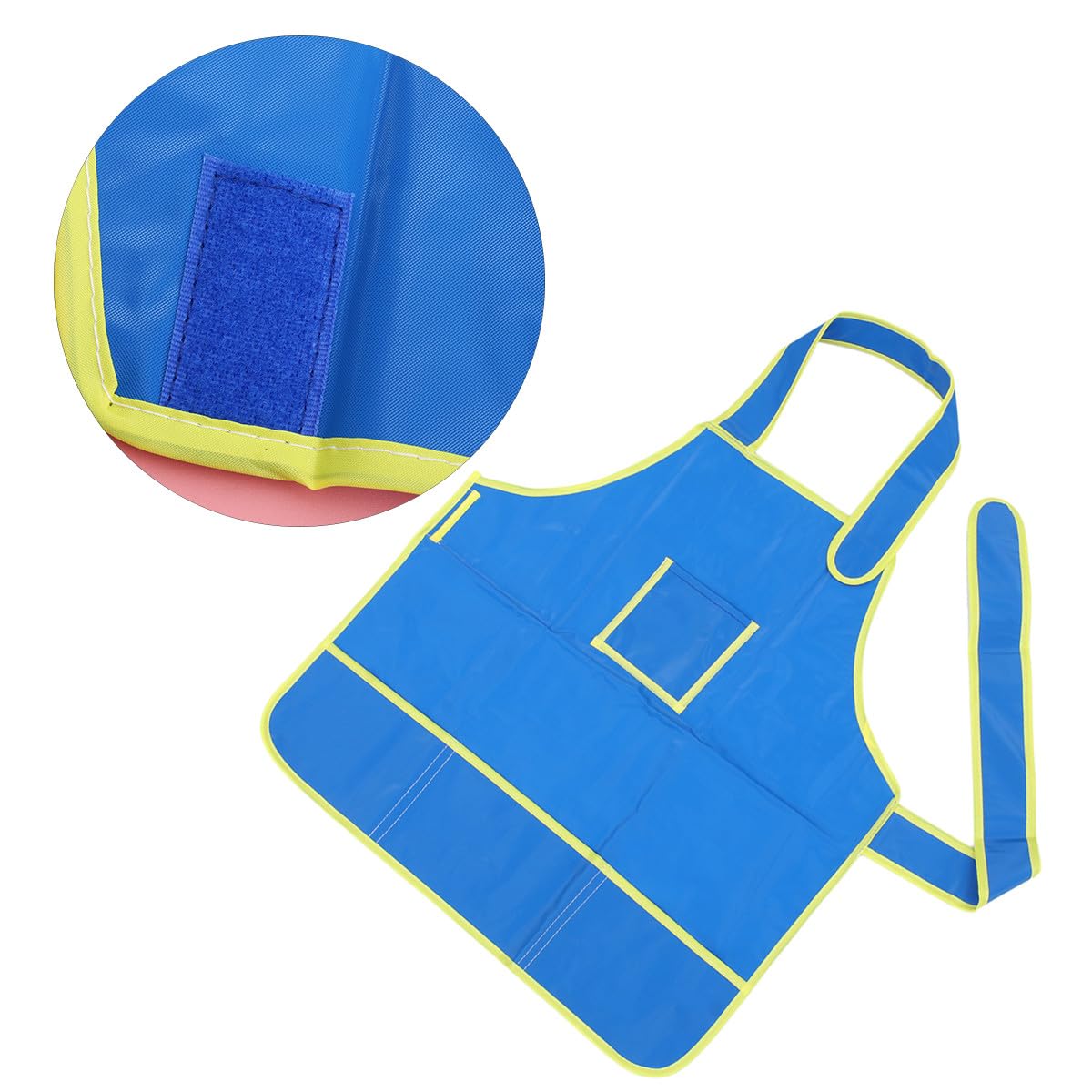 3 pezzi Grembiuli da Pittura per Impermeabili Blu Smock Leggero e Durevole per Disegno e Pittura con Lacci Lunghi per Asilo e Scuola Elementare Protezione Anti-macchia per