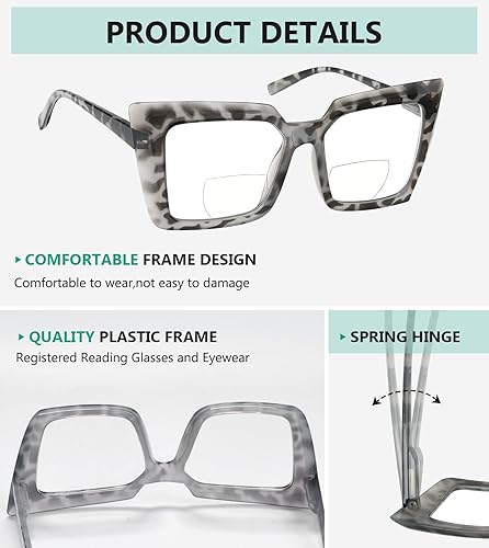 Miniatura 5 de Eyekepper Lentes de lectura bifocales fotocromáticos de transición para mujer de gran tamaño