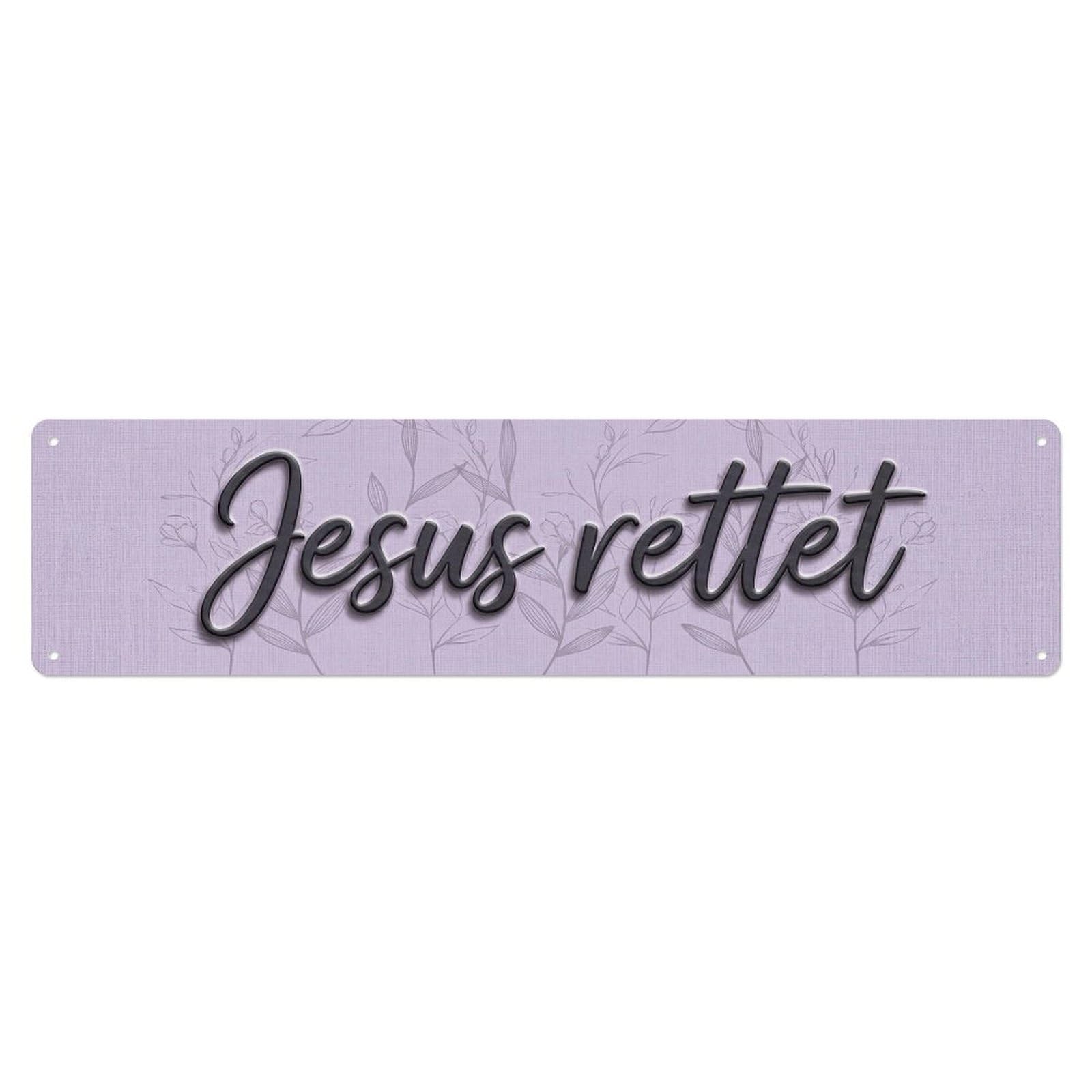 Okahys 4X16inch(10X40cm) Jesus Rettet Salvation Christian 1 Vintage Metal Tin Sign