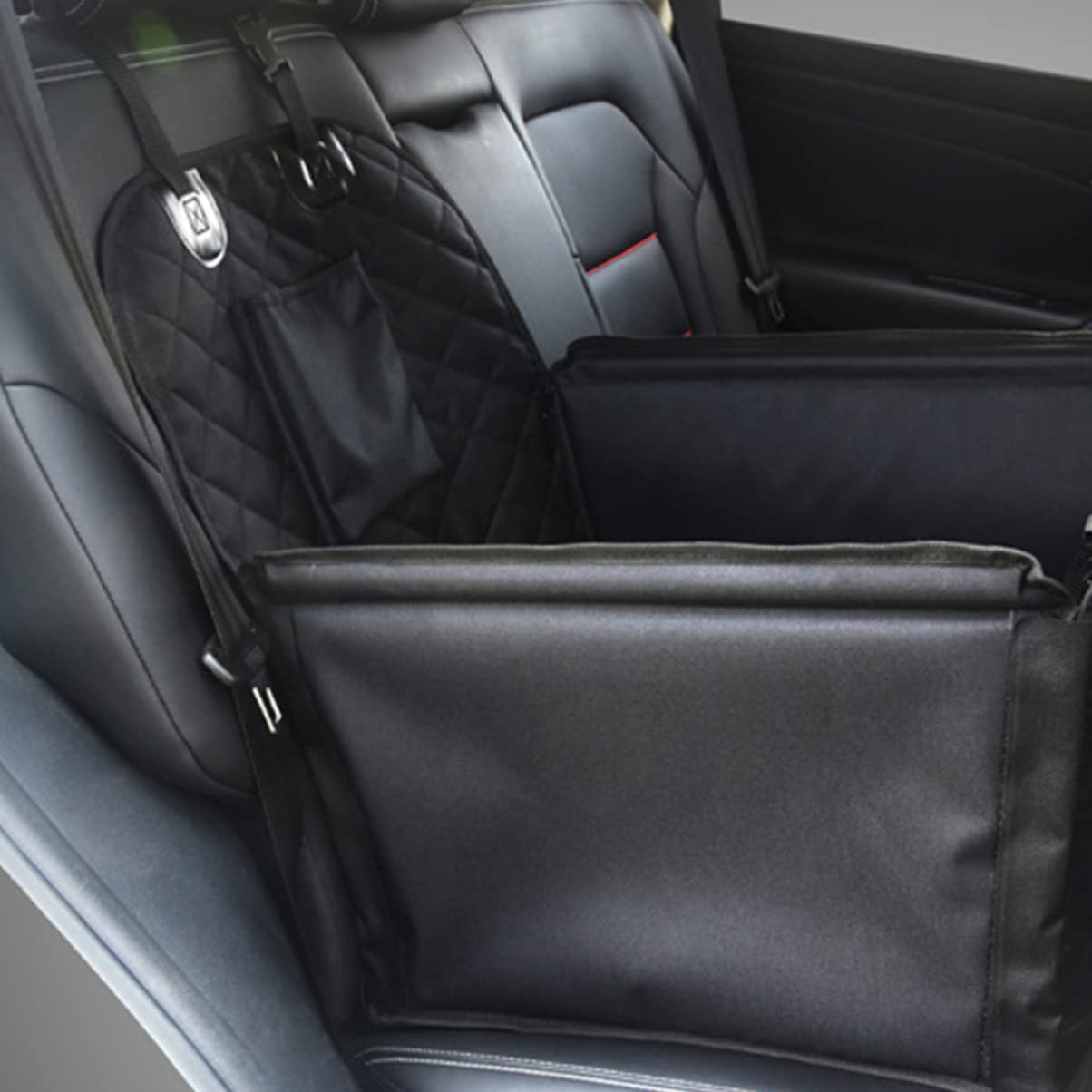 Cuscino Auto per Sedile per Animali Domestici con e Tasca Stoccaggio Facile da Installare e Rimuovere Comodo e Resistente per Viaggi Auto