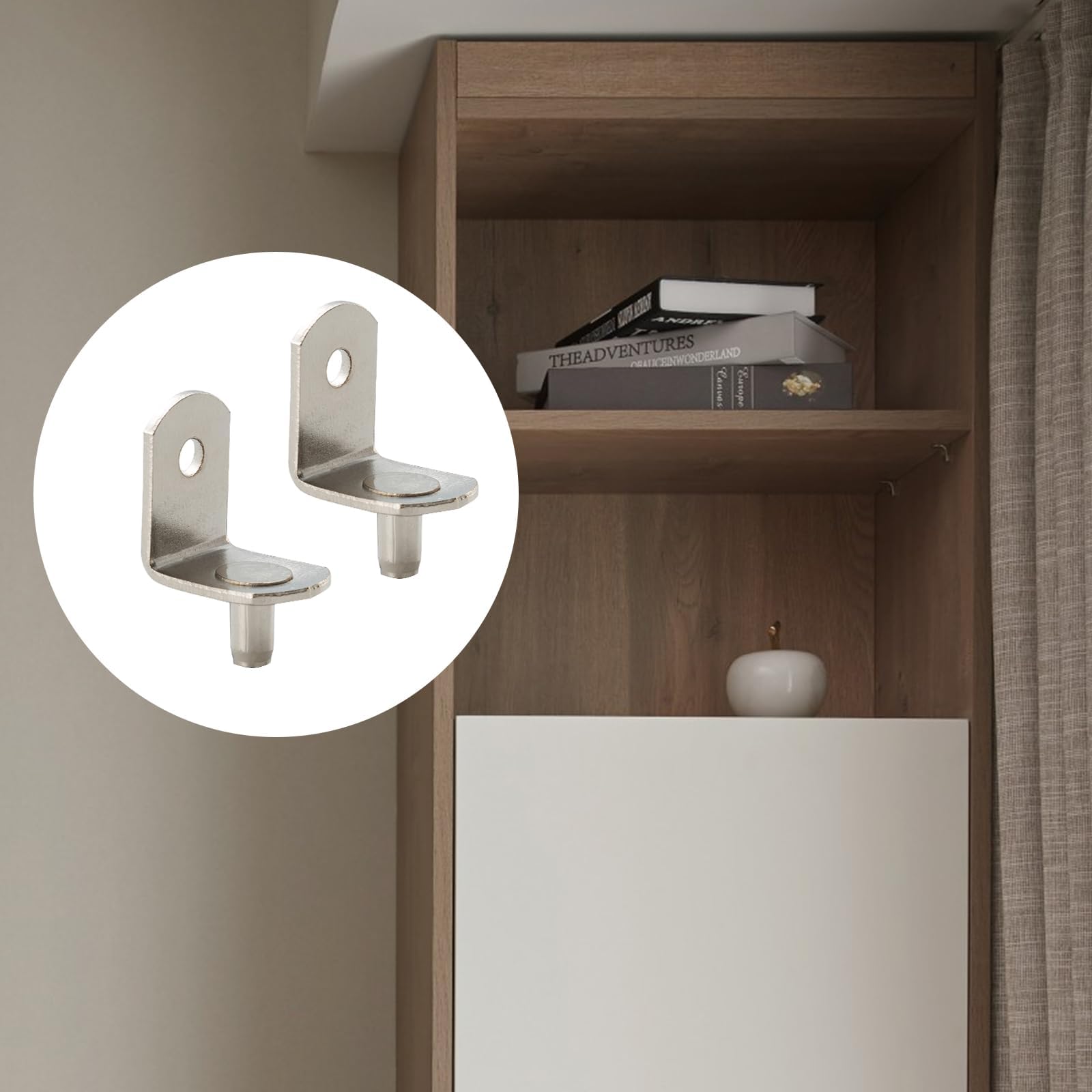 3/16 Inch Shelf Pins, Right Angle Cabinet Shelf Supports, 25 Pack — Amazon image 8
