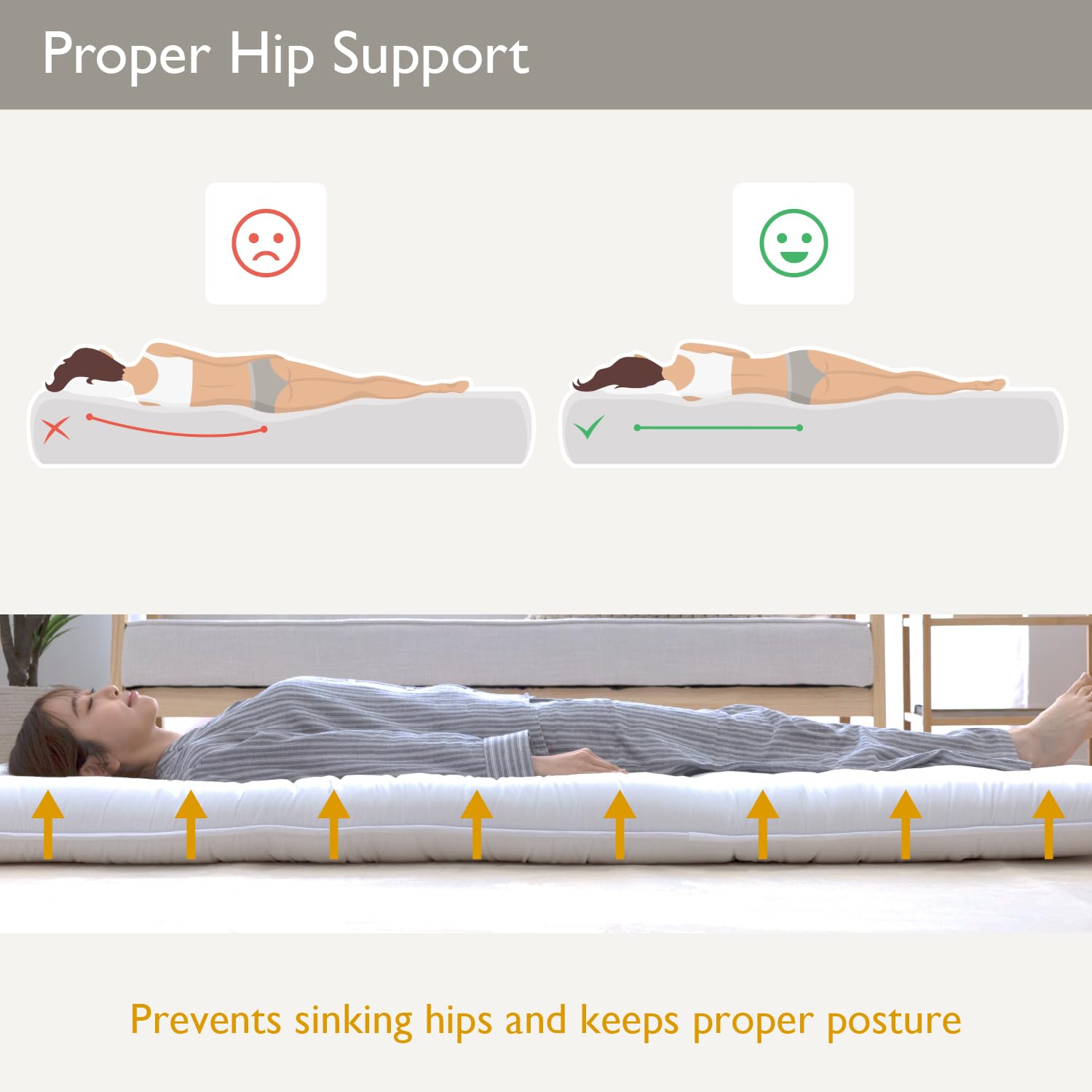 Amazon.com: TEIJIN Japanese Futon Mattress, 100% Polyester