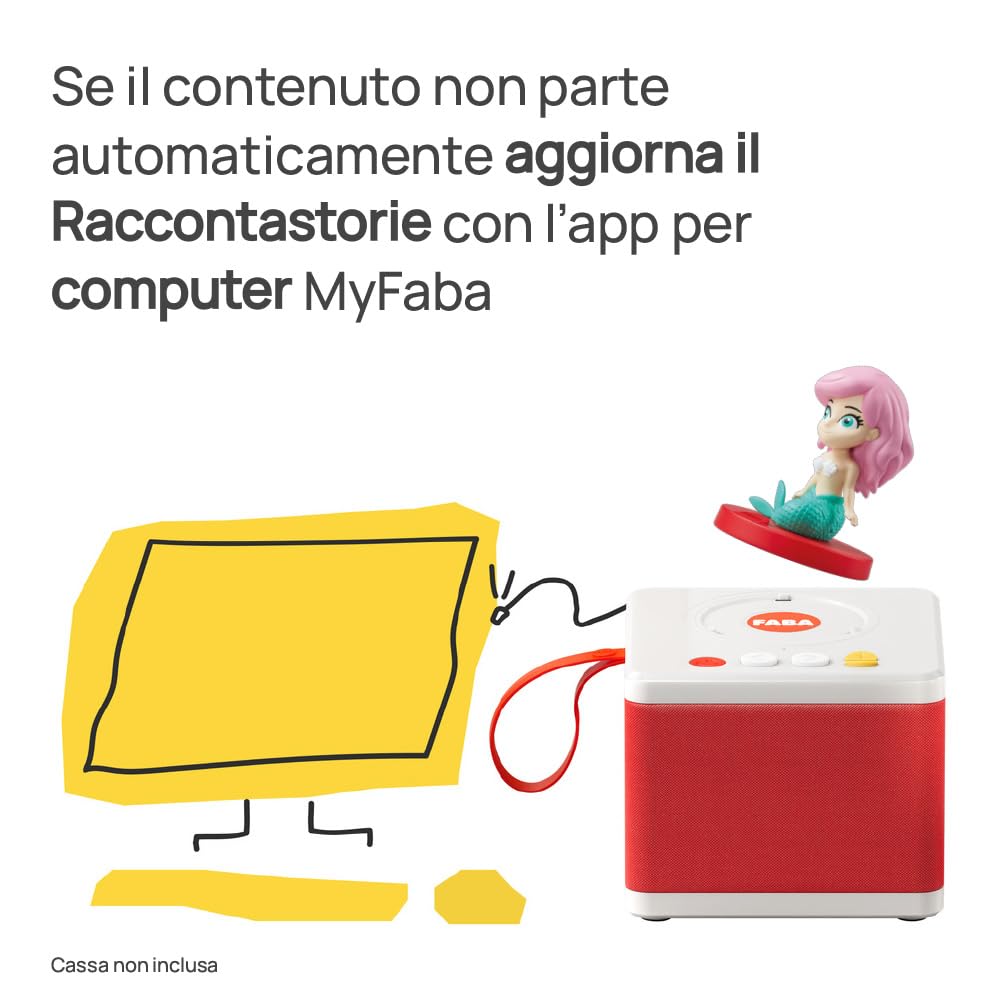 FABA Personaggio Sonoro La Sirenetta - Storie Sonore - Giocattolo, Contenuti Educativi, Versione Italiana, Bambini 4+ anni