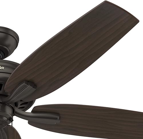 Miniatura 6 de Hunter Fan Ventilador de techo de 52 pulgadas en bronce Premier con 5 aspas reversibles de nogal oscuro (renovado)