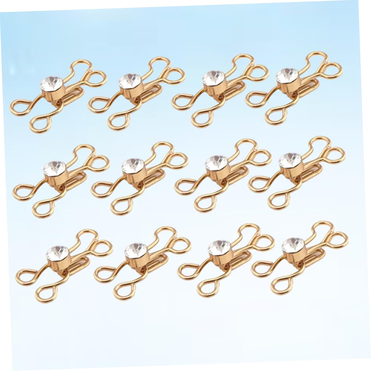 Ganchos De Cuello De Coser Ganchos Adhesivos Para Colgar Costura De Gancho y Ojo Pequeño Kit De Costura Ganchos Para Ropa Hebilla Del Conector Del Sujetador