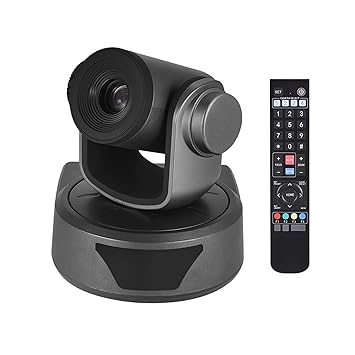 Homgee Video Conference Cam Camera Full 1080P Auto Focus 10X Optical Zoom with 2.0 USB Web Cable Remote Control for Business Live Meeting Recording Training