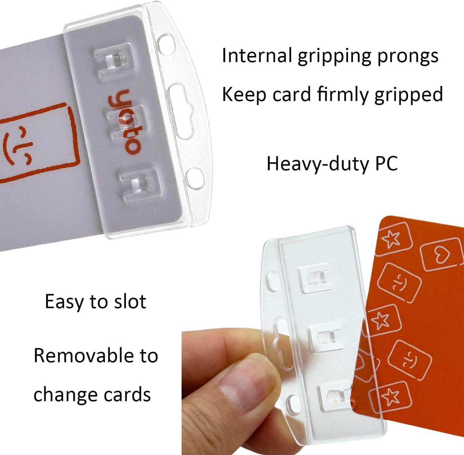 40 Pack Half Card Badge Holder for Yoto Cards 12 Ring Loops Removable Card Holder with Grippers Kids Travel Carrier Heavy Duty Card Organizer Storage