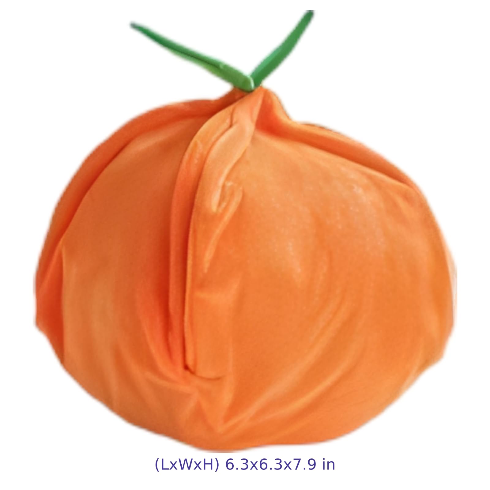 Orange Hundespielzeug, Versteckspiel Plüschhundespielzeug, quietschendes Plüschtier für kleine Hunde gegen Langeweile, Puzzle-Spielzeug zum IQ-Training, weiches Polyester-Kauspielzeug für Welpen