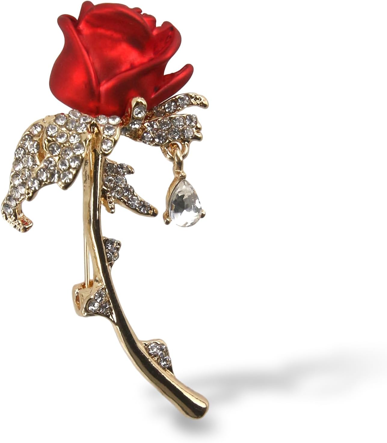 EKINDCat's Eye Stone Tulip Brooch - Exquisite Suit Pin, Women's Scarf and Shawl Pin for Wedding Party Costume Accessories