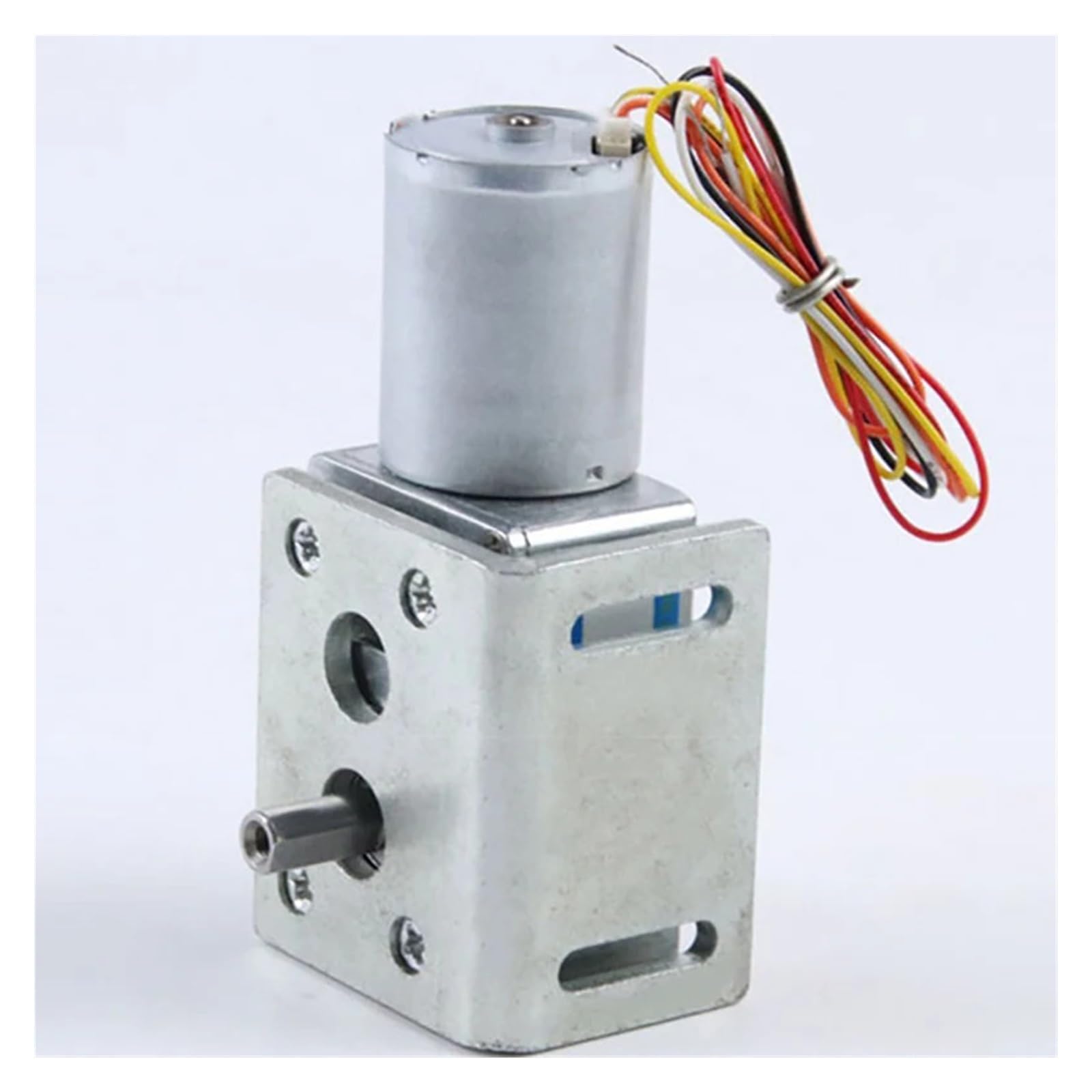 Synchronmotor 12V 24V DC Schneckengetriebe Bürstenloser Motor Einstellbare Geschwindigkeit Kann CW CCW selbsthemmend JGY-2430 Elektromotor mit hohem Drehmoment(12vmotor and Bracket,150RPM)