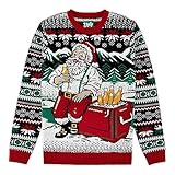 The Ugly Sweater Co. Ugly Christmas Sweater for Holiday Fun Tacky Unisex Design, Perfect Snug Fit Breathable Crewneck