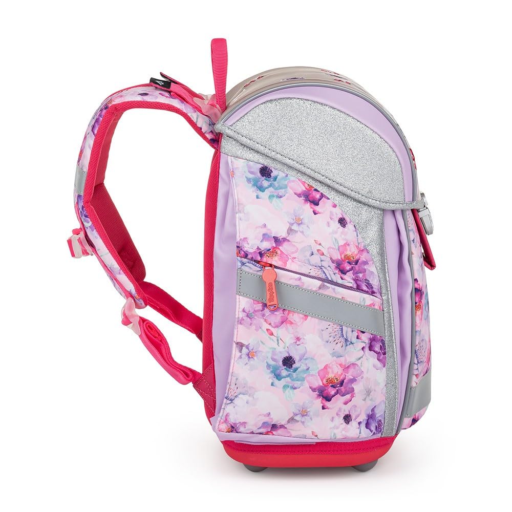 PREMIUM LIGHT Schulset 4 set für 1.-3. Klasse | Ergonomischer Schulrucksack, Sportbeutel, A4 Box & Federmappe | Leicht & Sicher mit Reflektoren | Perfekt Organisiert für Schulkinder