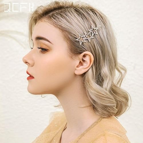 Sopopal Star Hair Clips Hair Rhinestones Barrettes For Women Lady Elegant Styling Star Hair Accessories thumb #4