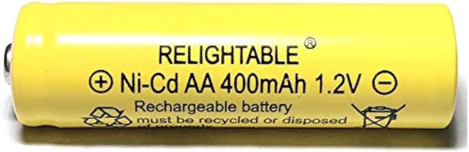 400mAh AA NiCd 1.2v Rechargeable Batteries Garden Solar Ni-Cd Light LED F (Pack of 12)