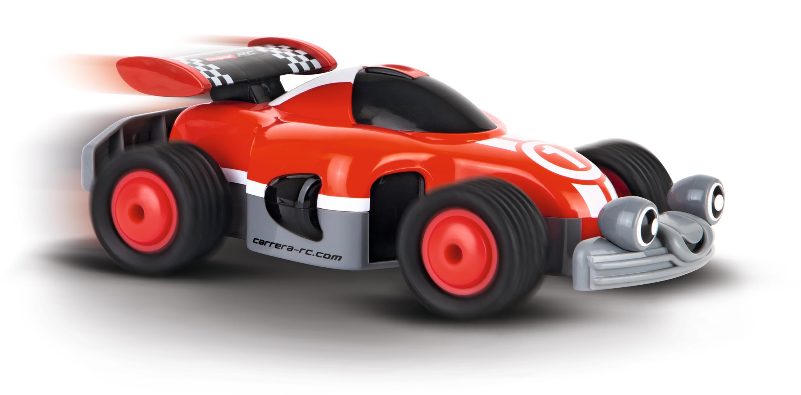 Carrera - 370181073P First RC Racer I 2,4GHz I Fahrzeug für die Kleinsten I I Einfach zu steuern I Sound & Lichteffekte für extra Spaß I Luftreifen für optimale Performance