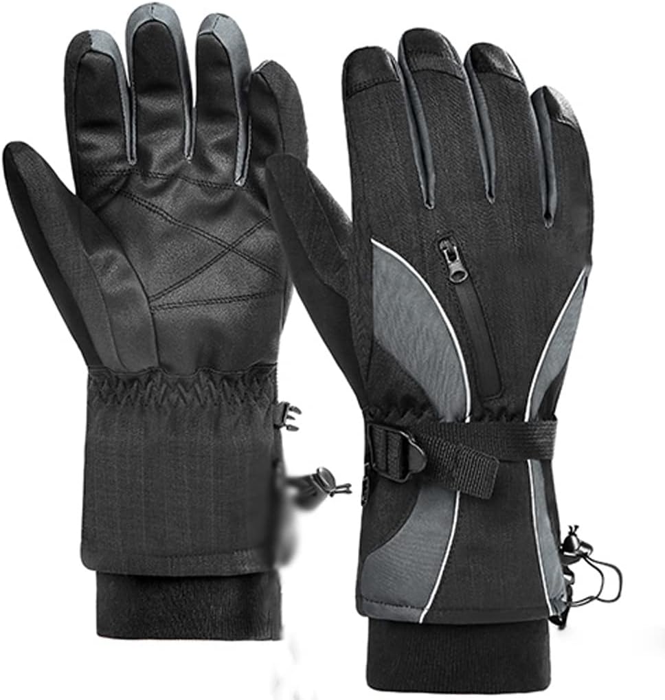 Winter Ski Gloves Waterproof Thermal Windproof Warm Snowmobile Snow Ski Accessories Men Touch Screen