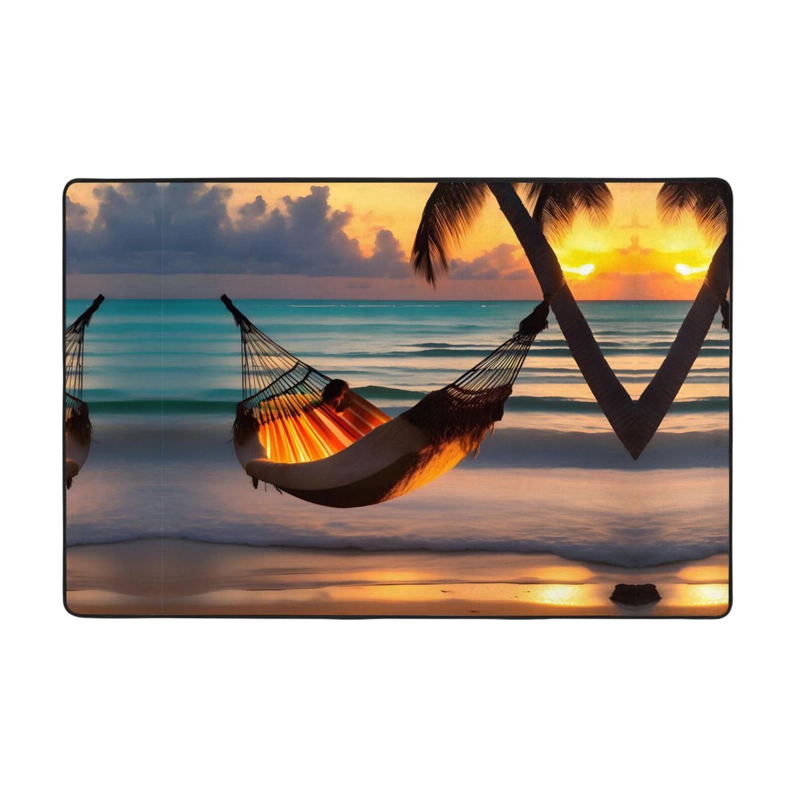Tapis de sol absorbant HYTTER anti humidité en flanelle pour plage