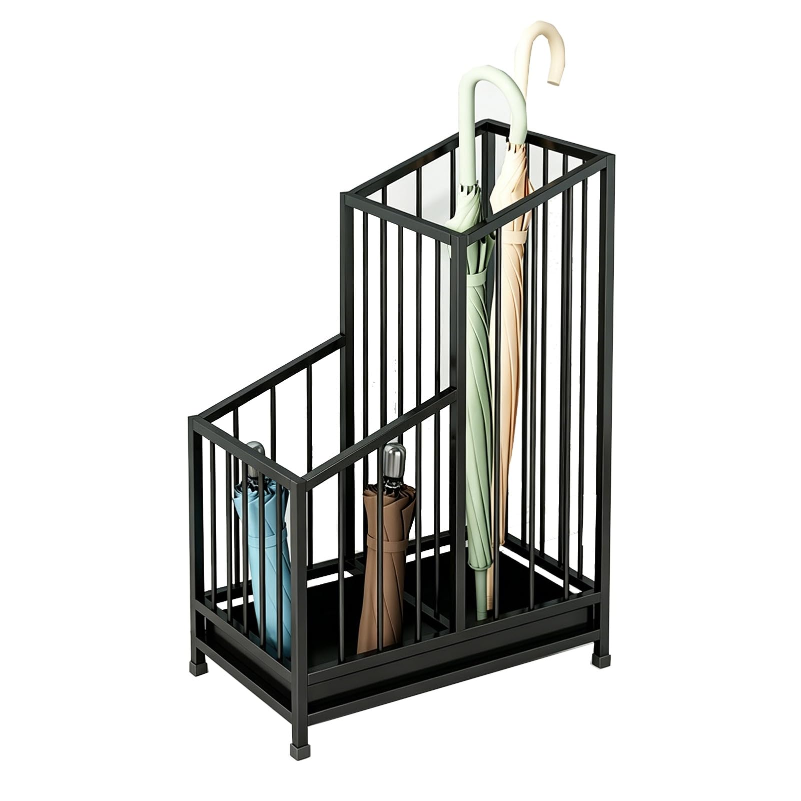 Support de rangement pour parapluies contre les sols mouillés dans l'entrée de maison