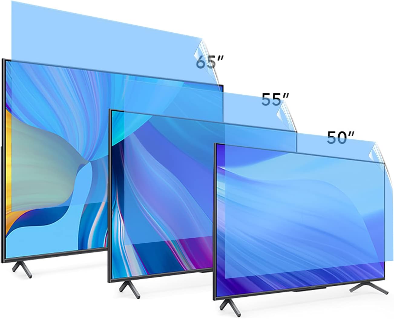 BU TV Screen Protectors 65 Inch AntiGlare TV Film Blue Light Anti Scratch Film for