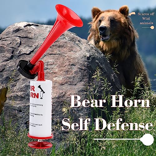 AOLIHAN 4Pcs Handheld Air Horn, Aluminum Portable Handheld Air Pump Horn, Loud Noise Maker Safety Horn for Boats Cars Sporting Events Camping Reusable Eco-Friendly (Handheld air horn 4pcs) - Thumbnail 5