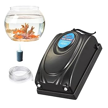 Amazon.co.jp: 一つ/2つ吐出口 小さい水槽エアーポンプ ミニ魚用