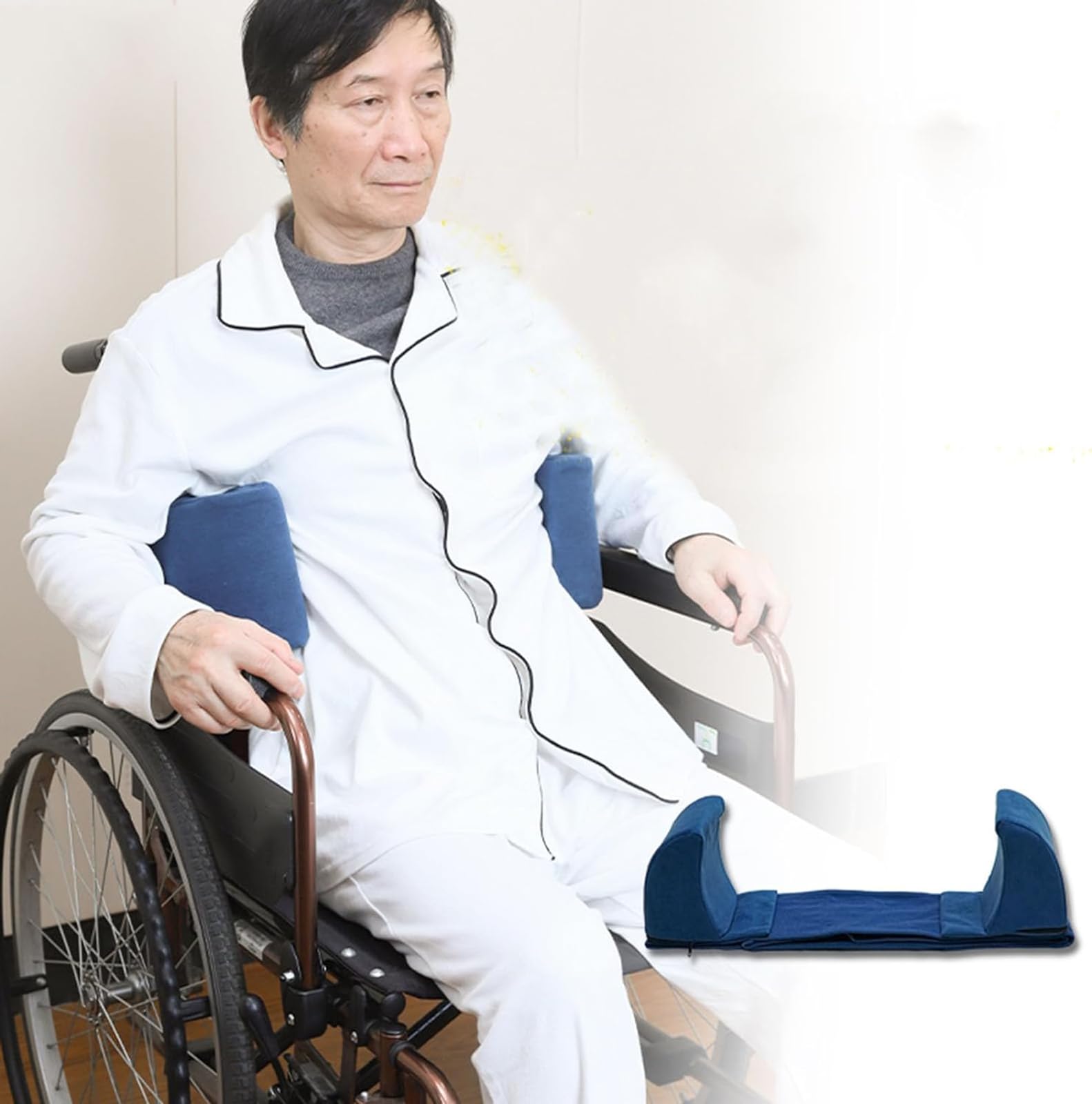 CUSMA Cojín De Soporte Lateral para Silla De Ruedas, Cojín De Respaldo para Posicionamiento En Silla De Ruedas, Cojín De Cuña De Espuma Lateral para Personas Mayores