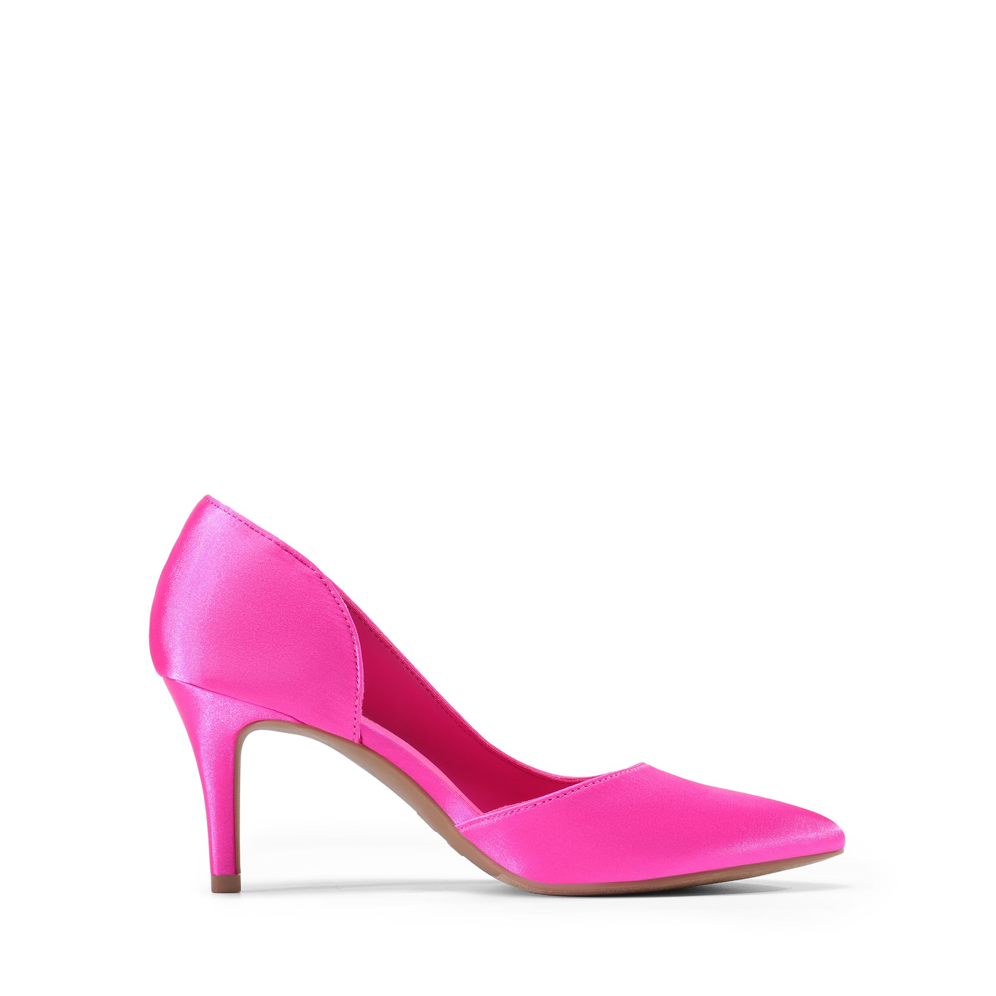 DREAM PAIRS Zapatos de Tacón Fina Clásicos Mujer de Zapatos de Salón PU con Adorno de Flores para Boda Fiesta