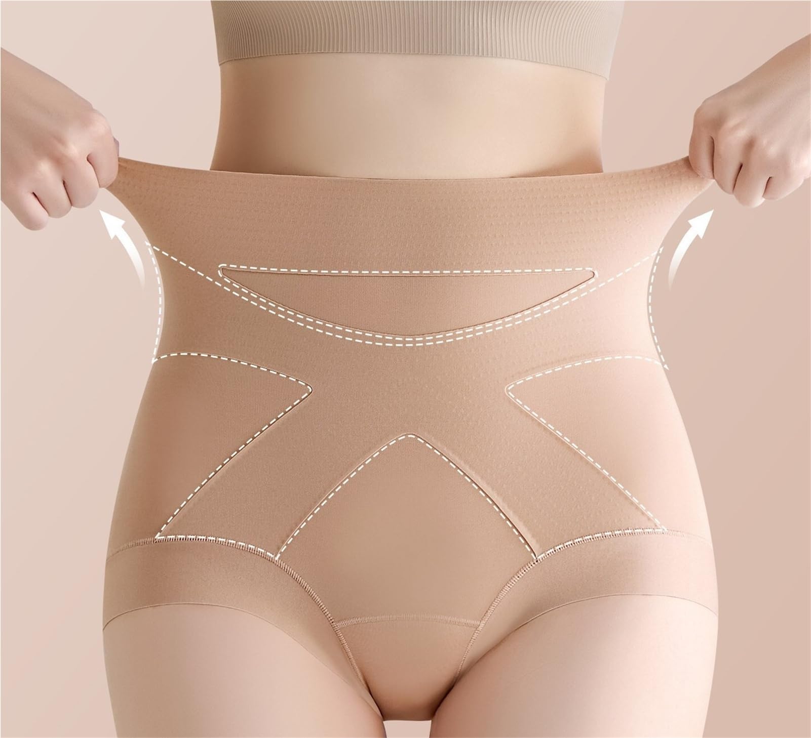 Bragas de Cintura Alta sin Costuras for controlar el Abdomen, Bragas Invisibles for Adelgazar y Levantar glúteos
