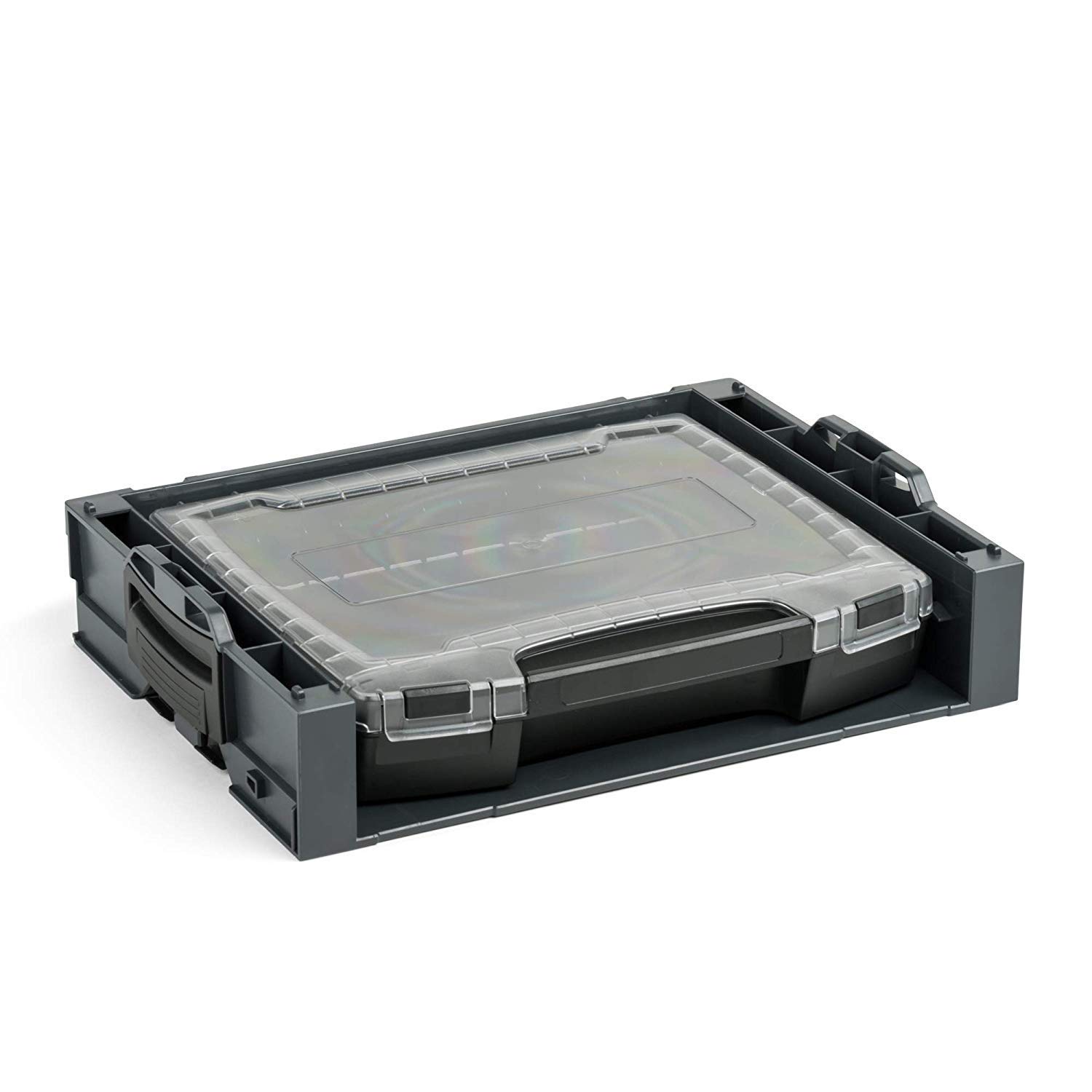 Bosch Sortimo I-BOXX Rack Activo Incluye I-BOXX 72 En Blanco Verde | Juego De 3 Unidades | Maletín De Herramientas Apilable Bosch | Almacenamiento De Herramientas Estantería Sistema