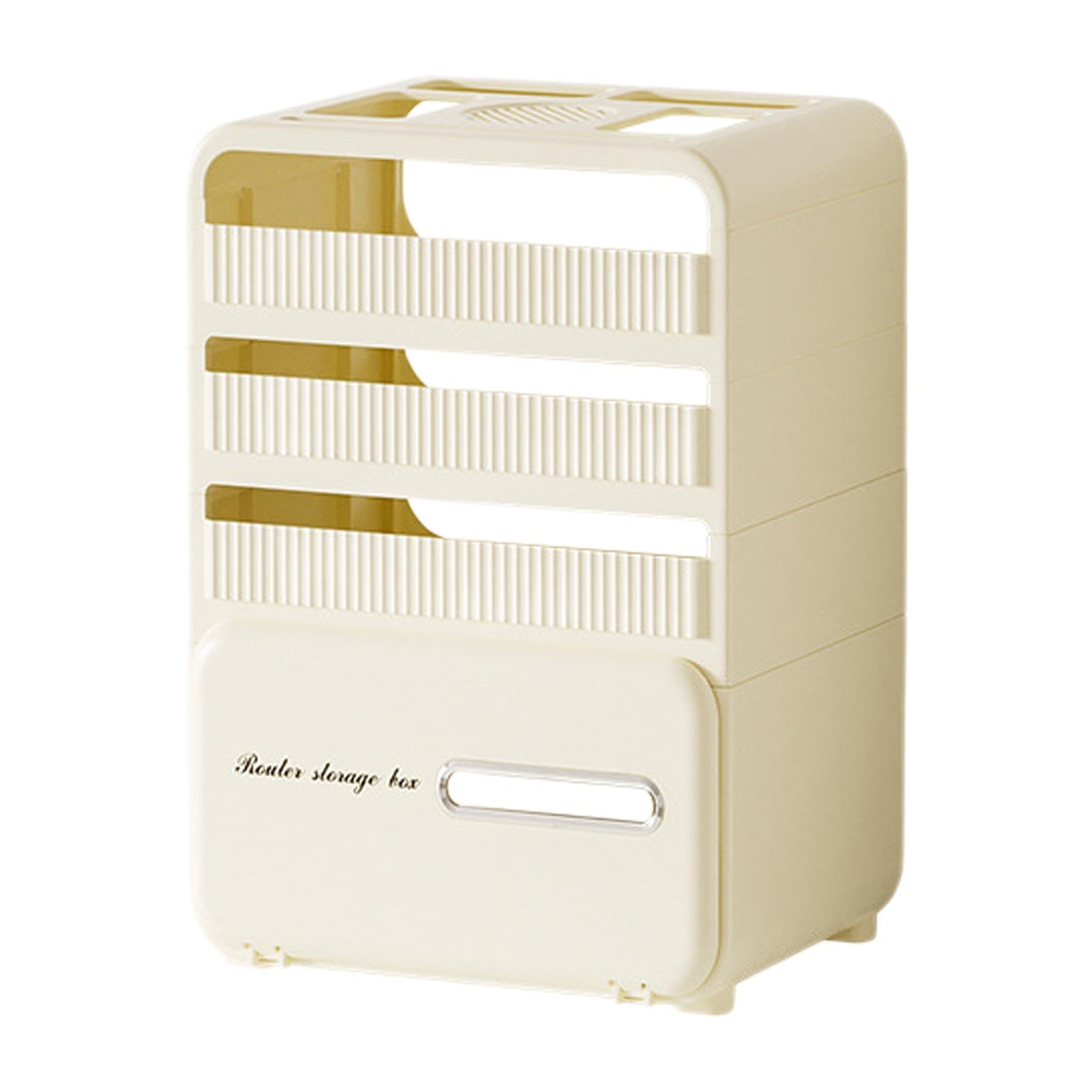 Router Storage Box Modern Cable Management Box Multipurpose Router Cover Box 4 Layers-image-9